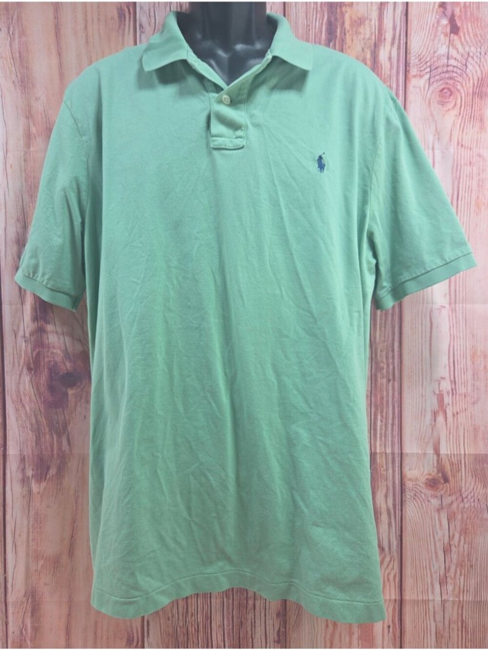 Polo Ralph Lauren Mens Classic Fit Green Polo Shirt XL 100% Cotton